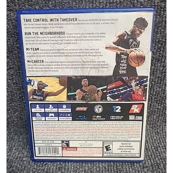 PS4 NBA 2K19 (PlayStation 4, 2018) No Manual Tested - Picture 2 of 4